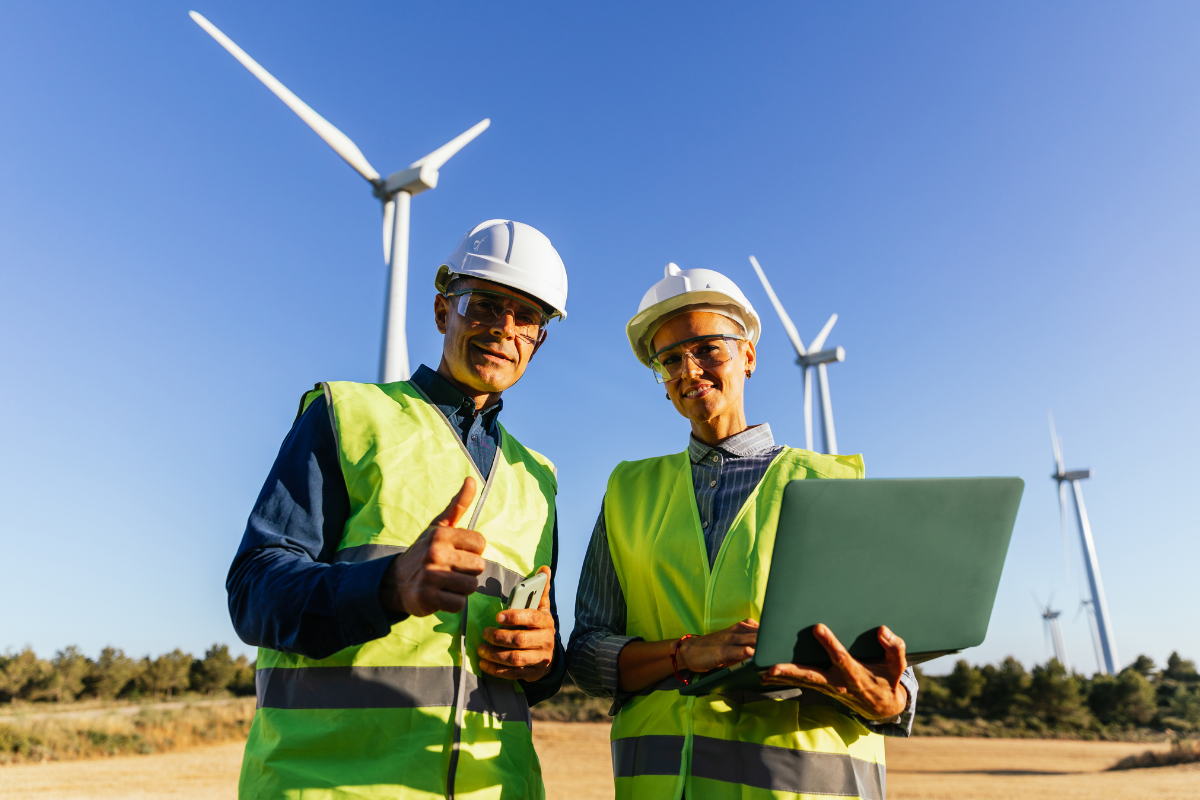 Engineers and Wind Turbines
